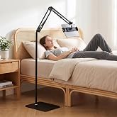 Focenat Floor Tablet Stand, Adjustable Standing Tablet Stand, Tablet Stand for Bed and Sofa, Flexible Articulated Articulated
