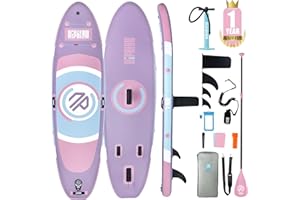 Niphean Tavola SUP Gonfiabile Adulti, 305cm Stand Up Paddle Gonfiabile con Alare Stabile e Accessori SUP Durevoli-Tavola da SUP Gonfiabile, Ideale per Principianti in Stand Up Paddle e Yoga sull'Acqua