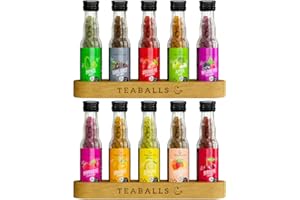 ‎TEABALLS TEABALLS – 10ER ENTDECKER SET – ca. 400 Tassen Tee – heiß & kalt löslich, natürlich & zuckerfrei – Tee ohne Beutel – Probierset & Geschenkidee für Familie, Freunde & Kollegen