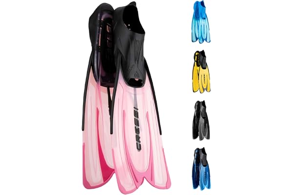 CRESSI Agua Fins - Palmes Chaussantes de Snorkeling, Unisexe Adultes et Enfants