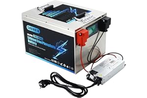 SHUNBIN Lifepo4 Akku 12V 300Ah 3840Wh Unterstützt Reihen-/Parallelschaltung Lithium Eisenphosphat Batterien für Sonnensystem,Wohnmobil,Boot,Golf Carts,Camping