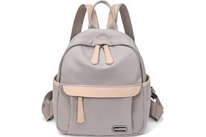 JANZORE Rucksack Damen Klein Elegant Cityrucksack Nylon Wasserdicht Rucksäcke Lässig Schulrucksack Travel Reiserucksack Arbeitsrucksack Mini Daypacks Outdoor Leichtgewicht Frauen Tagesrucksack