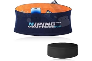 LURNODY 2 Pezzi Cintura da Corsa, Marsupio Corsa Running Taglia L, Porta Cellulare da Cintura Alta Elasticità, Marsupio Sportivo Adatto per Trasportare Chiavi del Cellulare, Borracce, Durante Lo Sport