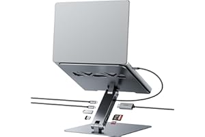 BENFEI Laptop Stand with USB C 7in1 Docking Station,HDMI 4K@60Hz,1*SD 1*Micro SD,100W Power Delivery,10Gbps con 1*USB C 3.2 and 2*USB A 3.2 Compatible with MacBook Pro/Air, iPad Pro, XPS, Thinkpad