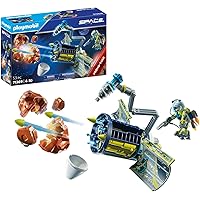 PLAYMOBIL Space Promo Pack 71369 Meteoroiden-Zerstörer, Raumfahrt, Weltraum, schwenkbarer Gelenkarm und schussfähige Kanonen,