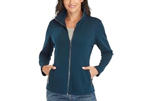 DILGUL Felpa Donna e Tasche, Maniche e Zip, Basic Tinta Unita, Manga Lunga