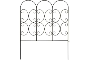Panacea Products 31 x 24-Inch Triple Arch Garden Edge - Black