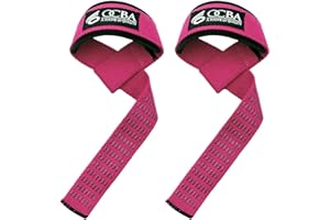 ‎OCBA OCBA Zughilfen für Krafttraining Handgelenkschlaufen für Gewichtheben robuste Handgelenkbandagen gepolstert für Fitnessstudio Handgelenkstützen Powerlifting Fitness-Griffe