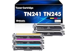 INKALFA TN241 TN245 9332CDW Toner: Kompatibel für Brother TN242BK TN242CMY TN241BK für Brother MFC 9332CDW Toner DCP 9022CDW 9142CDN HL-3142CW MFC-9332CDW DCP-9022CDW MFC-9142CDN DCP-9020CDW HL-3152CDW