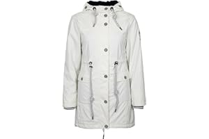 SCHIETWETTER Damen Regenjacke Greetsiel, Friesennerz, mit Teddyfleece, Regenparka, verschweißte Nähte, Regenmantel, gefüttert, wasserdicht, winddicht