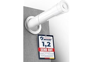 MEISENBERG Bastone Tenda a Pressione 70-120 cm, Bianco – Asta per Tende Senza Forare