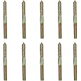 Dowel Screw Mcredy Double End Threaded Machine Self Tapping Wood Screw Bolt Stud M8 Hanger Bolt (M8x80mm) Pack of 10