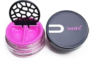 ‎LENSBIX Lensbix Purist Kontaktlinsenbehälter für moderne Menschen in schlichtem Design. (Purist pink))