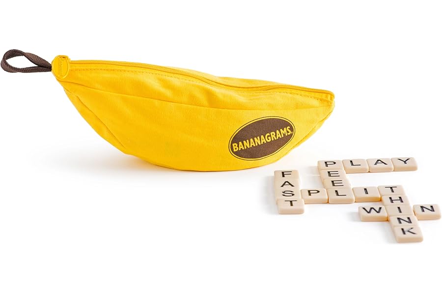 Bananagrams | Word Game | Ages 7+ | 2-6 Players | 15 Minute Playing Time, Yellow
