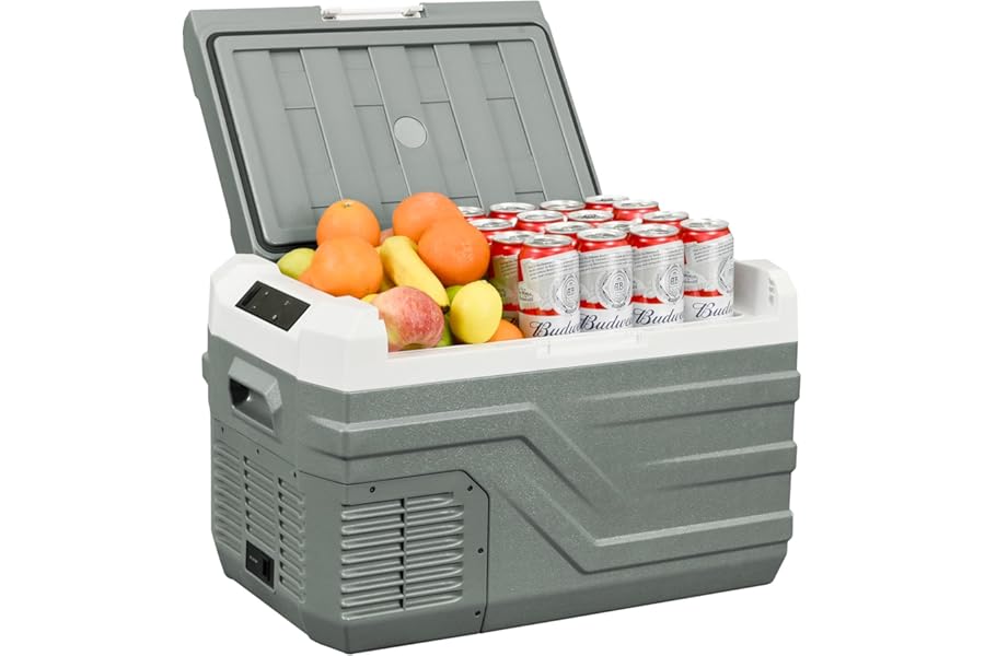 Alpicool 27L Car Refrigerator 12V Portable Car Fridge Freezer Refrigerators NL30 12V/24V DC 100~240 Volt AC Electric Cooler Box for Camping RV Road Trip Picnic Truck Camper -20℃-20℃