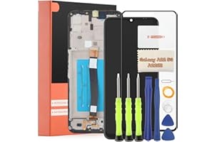 TGHongKy LCD Display für Samsung Galaxy A22 5G Bildschirm Ersatz für Samsung Galaxy A22 5G A226B Touchscreen Digitalisierer Sensor Glas Reparaturset - [Schwarz mit Rahmen]