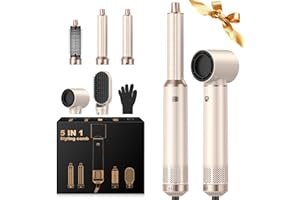 Airstyler 5 in 1 OKWRAP Asciugacapelli 5 in 1,Hairstyler 5 in 1 Multifunzione Phon Capelli,Spazzola Asciugacapelli Per Dare Volume Ai Capelli, Lisciare, Arricciare, Ioni Air Curler Brush,per Capelli