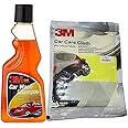 3M Combo of Microfiber Cloth and Car Shampoo (250 ml) | Remove Dirt with High Foam Shampoo | Lint Free Cleaning Cloth