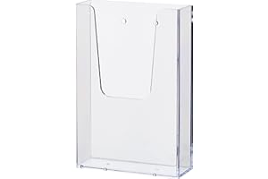 helit H2350002 - portafolletos de pared "the help wall" 1 x 1/3 DIN A6, transparente, 1 unidad