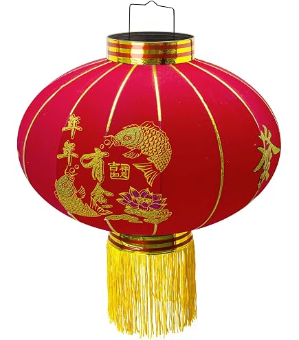 15-teiliges Set Papierlaternen Für Chinesisches Neujahr – Drachen & Kirschblüten