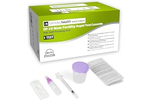 Berkeley Health Easy Check SP-10 Male Fertility Home Test Kit | Detect Acrosomal Protein SP-10 to Estimate Sperm Concentration in Semen | Fast & 98.2% Accurate | Easy to Follow Self Test Kit | 1 Test