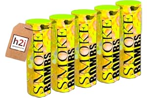 H2I Lot de 5 feux d'artifice Bengalo - Feux d'artifice - Jaune - Pour toute l'année - Catégorie T1/F1