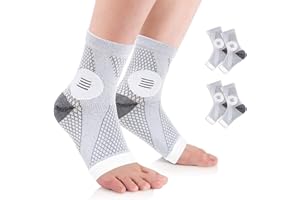 KUNOLI Neuropathy Socks, 2 Pair Functional Socks for Neuropathy Pain Relief, Soothe Relief Socks Neuropathy Socks for Men Women, Ankle Compression Socks Plantar Fasciitis Socks for Feet Pain Relief