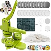 58mm Sheet Making Machine, Sheet Metal Machine with 100 Accessories &amp; Circular Cutter, Badge Making Machine for Making Button