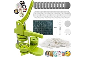 ORIFESIO Macchina per Spille 58mm, Macchina per Fare le Spille con 100 Accessori & Taglierina Circolare, Macchina per Fare Badge, Macchina per Creare Bottoni, Pin Maker Fai da Te, Macchina per Fare Bottoni
