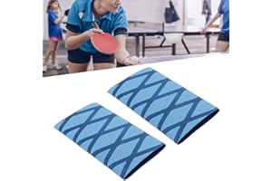 MINIFINKER FOLOSAFENAR Ping-Pong-Schläger-Griffband, Anti-Rutsch-Komfort-Tischtennis-Paddel-Grup-Band, 2 Stück für das Training(Blau)