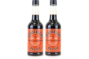 BUG'S PANTRY (2 Bottles) Henderson's Hendersons Strong & Northern Relish 142ml