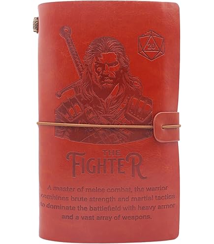 AncientDeer - Cuaderno DND único 3D Con 6 Anillas, Recargable, Diario, Diario Clásico D&D, Ideal Para Calabozos Y Dragones, Magia La Reunión. Gran Juego De Dados RPG, Accesorios Para Regalos Para DM