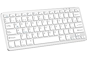 KARFUN Teclado Bluetooth para iPad, Compatible con iPad 10.9"/10.2"/9.7", iPad Pro 11"/iPad Pro 12.9", iPad Air/iPad Mini/iPhone, Teléfono Inteligente, Computadora Portátil, Windows/Android/iOS