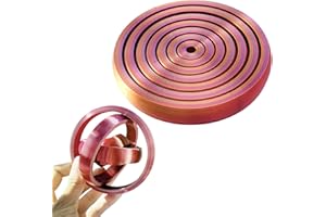 EMBHLITFE 3D Printed Fidget Toy for Adults & Kids - Steampunk Interstellar Sphere with 360° Rotation, Stress Relief Desk Toy, PLA Spiral Galaxy Spinner (9.5cm) for Office & Home Use (Purple)