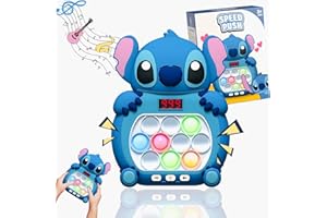 KAIMIRUI STi-tch toy Pop It Elettronico ,Fast Speed Push Game,Quick Push Bubble Game per Bambini ,Pop it Fidget game STi-tch Giocattoli,Bubble Sensory Fidget Toy. (SET-1)