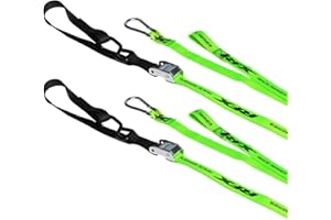 RFX FXTD 30000 55HV Race Series - Coppia di corde di ancoraggio per moto, colore: giallo
