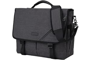 VX VONXURY Messenger Bag for Men,Vintage Water Resistant Canvas 14 Inch Laptop Bag Satchel Shoulder Bag for Work School Business