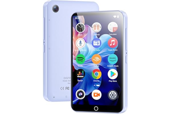 joliker Lecteur MP3 80Go avec WiFi et Bluetooth, Lecteur MP4 4.02 Pouces Touchscreen avec Haut-parleurs, MP3 Player avec Caméra 13MP, Lecteur mp3 Android avec Spotify, Deezer, Audible, Amazon Music