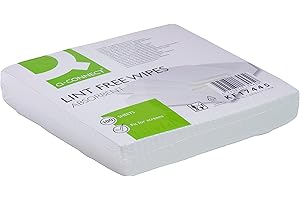 Q-CONNECT Alfw100qca 200 x 200 mm non pelucheux Lingettes – Blanc (lot de 100)
