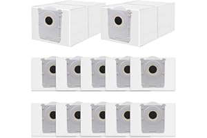 SPOFAN 12 Sacchetti per Ecovacs DEEBOT X9 Pro/X8 Omni, T50/T50 Max/T50 Pro Omni, T80 OMNI, T30C Pro OMNI Aspirapolvere, Accessori Sacchetti Antibatterici, Ricambio DDB030041