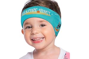 MoKo Diadema de Natación Impermeable, Banda Cabeza Ajustable Antideslizante Protección Orejas Cabello Fijación de Tapones Patrón Animal Lindo para Piscina Lago Playa Niños Adultos