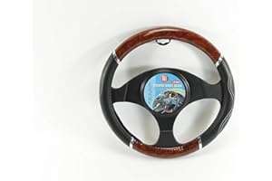 All Ride LENKRADHÜLLE Lenkradbezug Lenkradschoner Bezug Braun-Schwarz 37-39cm