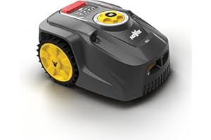 Mowox® RM 750 U-SNx Mähroboter für bis 750m² Rasenfläche, Ultraschallsensoren, Diebstahlschutz, inkl. Ladestation, 150m Begrenzungskabel, 190 Heringe (CE, TÜV/GS)