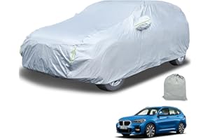 autozen SUV Car Cover Waterproof, Outdoor Car Cover Breathable for SUV length 465 to 485 cm Protection Against Rain Sun Snow Dust for Full Garage, Silver