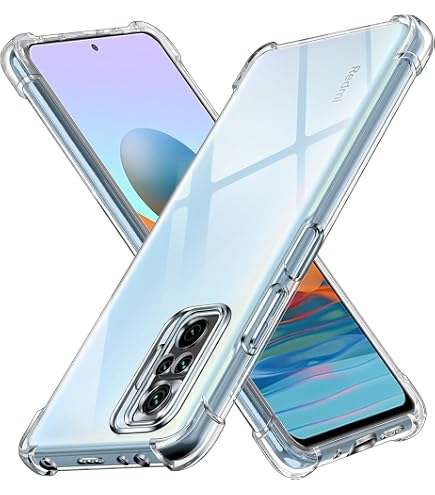 Cover Per Xiaomi Redmi Note 10 Pro 4G Con Protezione Fotocamera, Morbida TPU Trasparente, Antiurto, Viola - 5