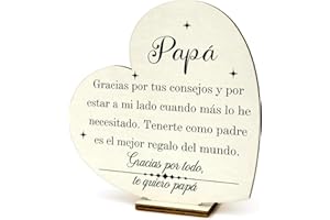 XIOABRE Regalo Padre Regalo Dia Del Padre Regalos Para Padres Regalos Papa Regalo Padre Cumpleaños Regalos Originales Para Padres Tablilla De Madera Regalo Papa Cumpleaños Regalo Para Un Padre Navidad