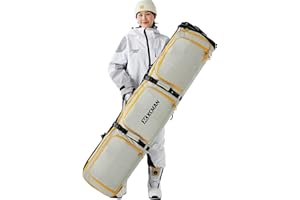 XCMAN Sac de Snowboard rembourré à Longueur réglable de 160 à 190 cm Sac rembourré pour Voyage en Avion