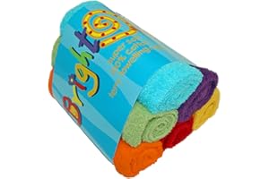 Bright Bots Baby Terry Towelling Nappies, Absorbent and Reusable Cloth Diapers, 100% Soft Cotton Washable Nappies, 60cms (Unisex)