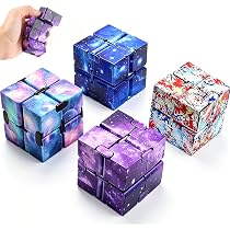 Fidget Toy Cube Anti-Stress - 6 Côtés Sensoriels, Silicone Durable