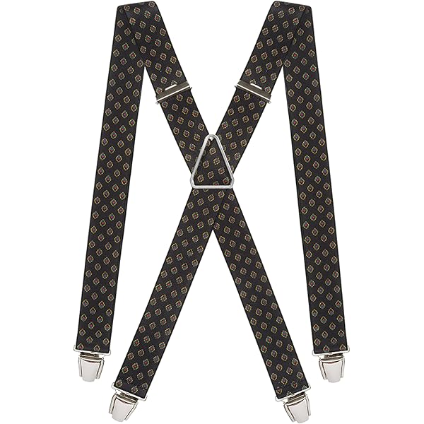 Bretels 4 Sterke Clips | Beige Marine Print | Piet Koopmans